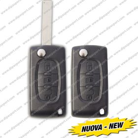 Cover Chiave Citroen Peugeot Tre Tasti