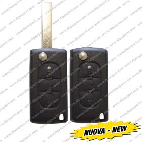 Cover Chiave Citroen Peugeot 3 Tasti