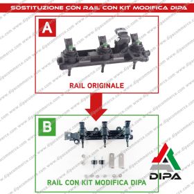 Rail Iniettori Gas Dacia Renault 1.0 b