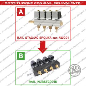 Rail Iniettori Gas Equiv. Stag/Ac Spolka