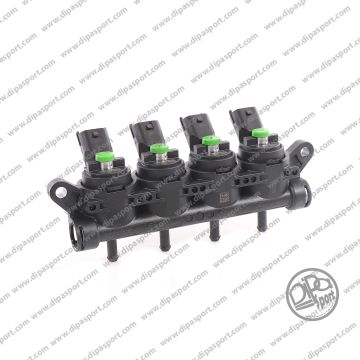 Rail 4 Iniettori Gas Girs12 Tipo S Verde