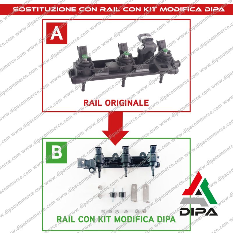 Rail Iniettori Gas Dacia Renault 1.0 b
