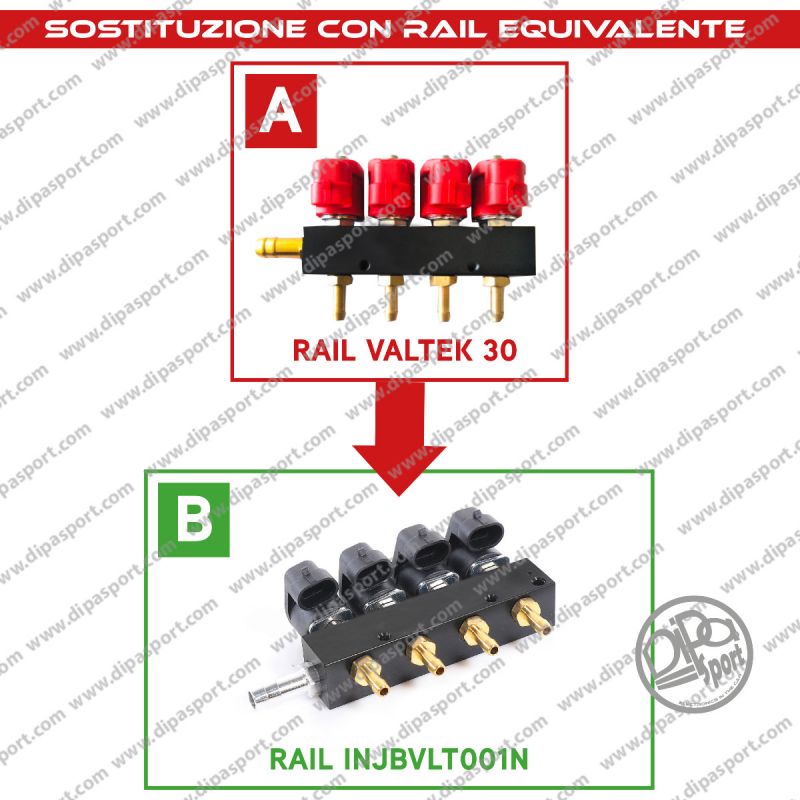INJBVLT001N Rail Iniettori Gas Equivalenti Valtek 30
