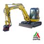 Modulo controllo clima per Komatsu PC80MR-3: gestione ventilazione, ricircolo e distribuzione aria con attivazione compressore per maggiore comfort in cabina